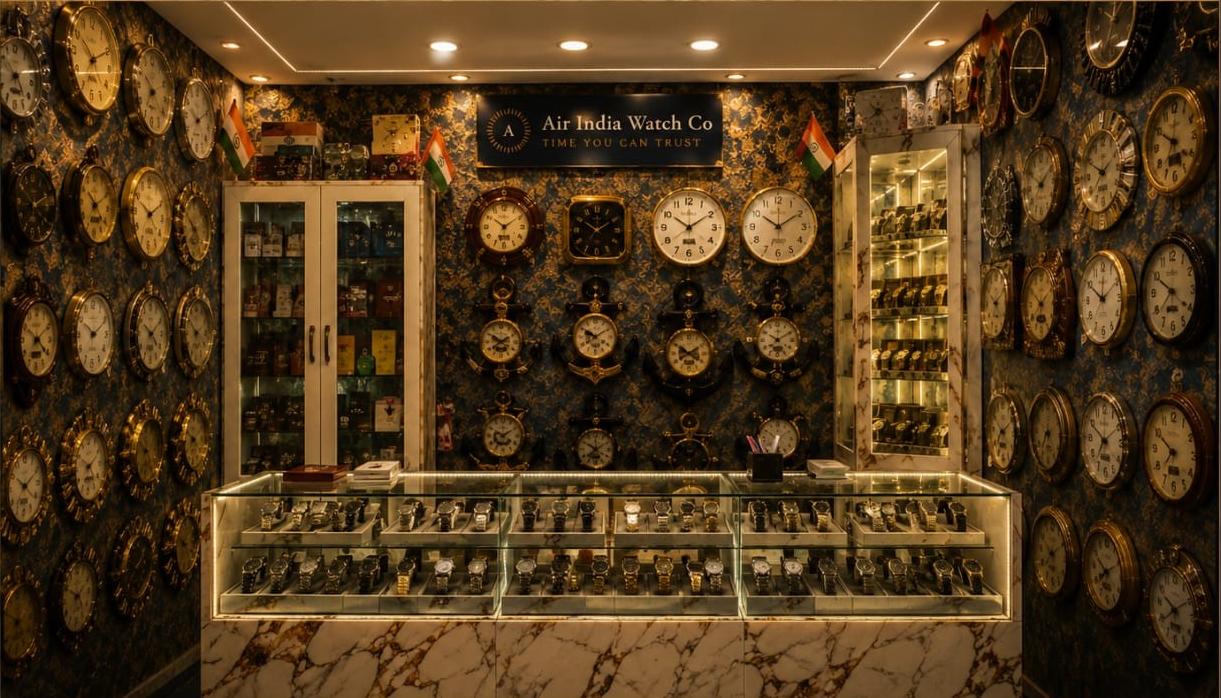 Air India Watch Co shop interior