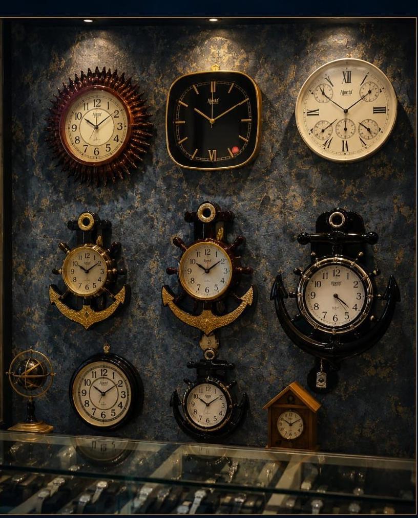 Wall clock collection at Air India Watch Co